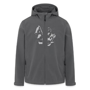 MATHEMATIK - Recycelte Männer Softshell-Jacke von Stanley/Stella - Anthrazit - Vorne - AI Model Male 185 light (185cm)
