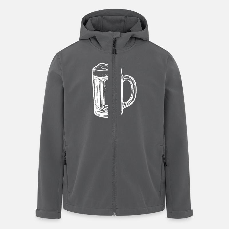 Bierkrug Bier - Recycelte Männer Softshell-Jacke von Stanley/Stella - Anthrazit