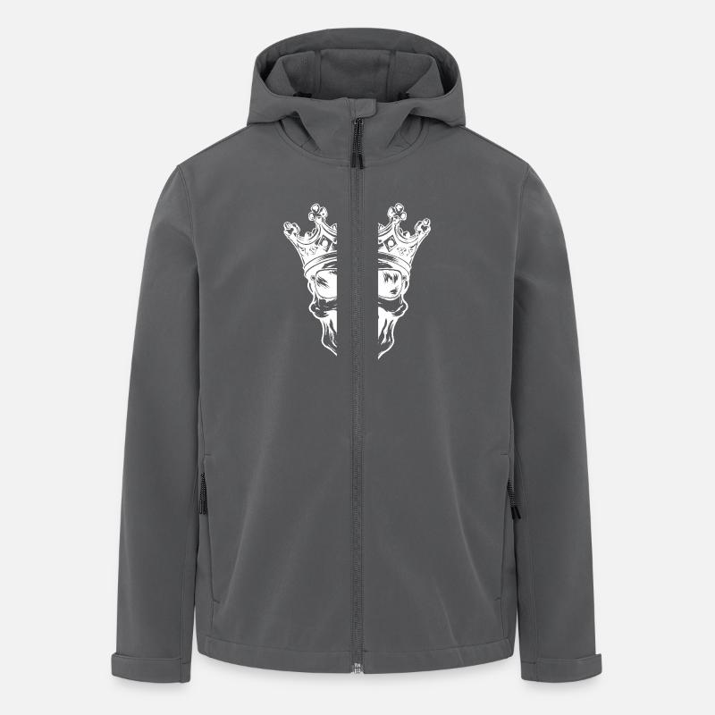 Skull King Crown - Men’s Recycled Softshell Jacket by Stanley/Stella - anthracite