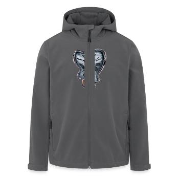 Zeit verläuft für Zeitlose Menschen - Recycelte Männer Softshell-Jacke von Stanley/Stella - Anthrazit - Vorne - AI Model Male 185 light (185cm)