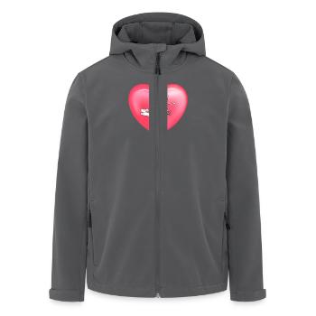 Niedlicher Winter Schlittenfahren Herz Ballon Cute - Recycelte Männer Softshell-Jacke von Stanley/Stella - Anthrazit - Vorne - AI Model Male 185 light (185cm)