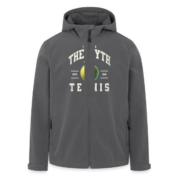 Tennis Legende - Recycelte Männer Softshell-Jacke von Stanley/Stella - Anthrazit - Vorne - AI Model Male 185 light (185cm)