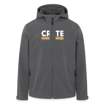 Crete Griechenland Griechische Grieche - Recycelte Männer Softshell-Jacke von Stanley/Stella - Anthrazit - Vorne - AI Model Male 185 light (185cm)