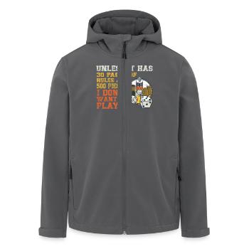 Es Sei Denn Es Hat 30 Seiten Regeln Und 500 Teile - Recycelte Männer Softshell-Jacke von Stanley/Stella - Anthrazit - Vorne - AI Model Male 185 light (185cm)