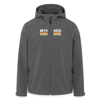 Mykonos Griechenland Griechische Grieche - Recycelte Männer Softshell-Jacke von Stanley/Stella - Anthrazit - Vorne - AI Model Male 185 light (185cm)