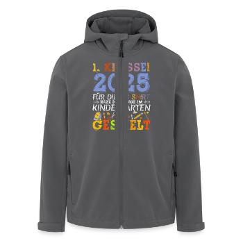 Schulkind 2025 Einschulung Erstklässler - Recycelte Männer Softshell-Jacke von Stanley/Stella - Anthrazit - Vorne - AI Model Male 185 light (185cm)