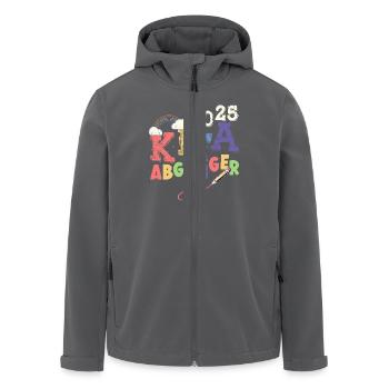Schulkind 2025 Einschulung Erstklässler - Recycelte Männer Softshell-Jacke von Stanley/Stella - Anthrazit - Vorne - AI Model Male 185 light (185cm)