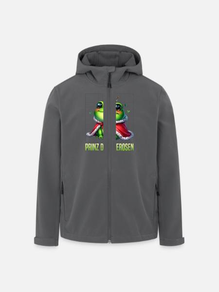 Froschkönig PRINZ DER SEEROSEN Faschings Kostüm - Recycelte Männer Softshell-Jacke von Stanley/Stella - Anthrazit