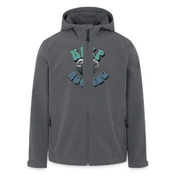 Geologe Steine Sammler - Recycelte Männer Softshell-Jacke von Stanley/Stella - Anthrazit - Vorne - AI Model Male 185 light (185cm)