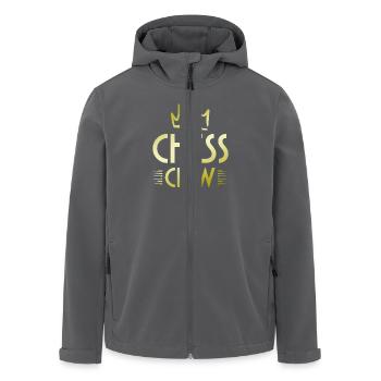 Chess Crew - Recycelte Männer Softshell-Jacke von Stanley/Stella - Anthrazit - Vorne - AI Model Male 185 light (185cm)