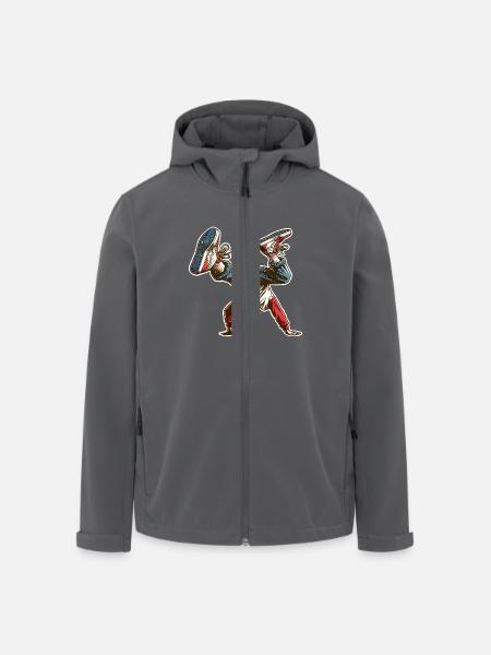 Breakdance - Recycelte Männer Softshell-Jacke von Stanley/Stella - Anthrazit