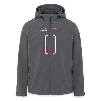 Ich bin nicht faul, ich bin im Energiesparmodus - Recycelte Männer Softshell-Jacke von Stanley/Stella - Anthrazit - Vorne - AI Model Male 185 light (185cm)