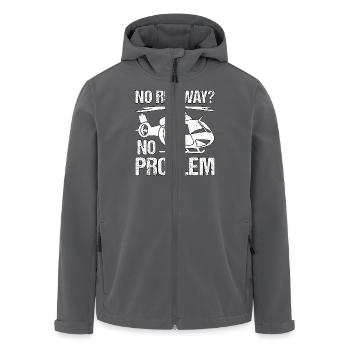 Kein Ausreißer? Kein Problem - Recycelte Männer Softshell-Jacke von Stanley/Stella - Anthrazit - Vorne - AI Model Male 185 light (185cm)