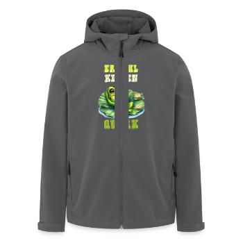 Froschkostüm ERZÄHL KEINEN QUARK Lustiges - Recycelte Männer Softshell-Jacke von Stanley/Stella - Anthrazit - Vorne - AI Model Male 185 light (185cm)