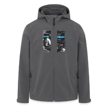 DJ Discjockey Musik auflegen Disko Musik mischen - Recycelte Männer Softshell-Jacke von Stanley/Stella - Anthrazit - Vorne - AI Model Male 185 light (185cm)