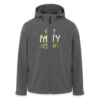 Party Crew - Recycelte Männer Softshell-Jacke von Stanley/Stella - Anthrazit - Vorne - AI Model Male 185 light (185cm)