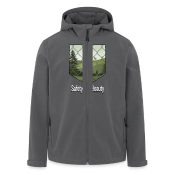 SCHÜTZEN SIE DEN WALD - Recycelte Männer Softshell-Jacke von Stanley/Stella - Anthrazit - Vorne - AI Model Male 185 light (185cm)