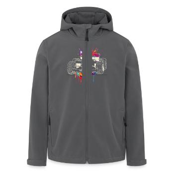 Grand-Prix-Rennfahrer - Recycelte Männer Softshell-Jacke von Stanley/Stella - Anthrazit - Vorne - AI Model Male 185 light (185cm)