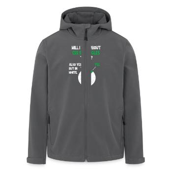 Coder Web Developer Programmer Will I talk about F - Recycelte Männer Softshell-Jacke von Stanley/Stella - Anthrazit - Vorne - AI Model Male 185 light (185cm)