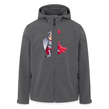 Freundlicher Ritter als Geburtstagsgeschenk Design - Recycelte Männer Softshell-Jacke von Stanley/Stella - Anthrazit - Vorne - AI Model Male 185 light (185cm)