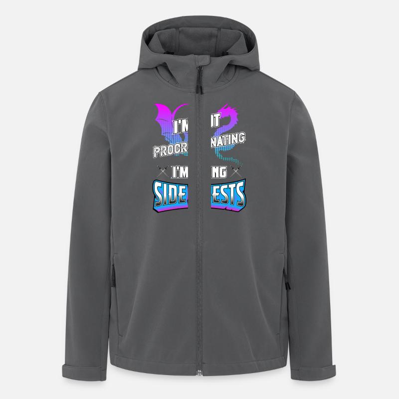 Procrastiner1 - Veste softshell homme en polyester recyclé Stanley/Stella - charbon