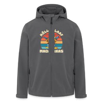 Entenkostüm Karneval KÖLLE ALAAF MADAFAKAS - Recycelte Männer Softshell-Jacke von Stanley/Stella - Anthrazit - Vorne - AI Model Male 185 light (185cm)