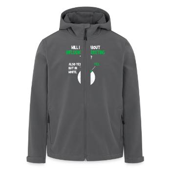 Influencer Marketing SMM Talk über Funny Quote No - Recycelte Männer Softshell-Jacke von Stanley/Stella - Anthrazit - Vorne - AI Model Male 185 light (185cm)