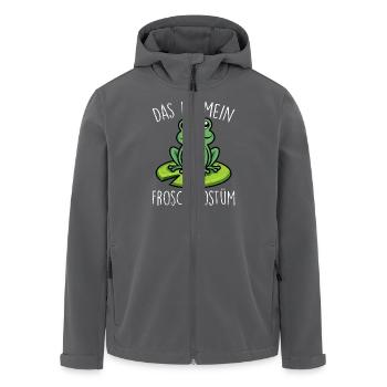 Karneval Kostüm Frosch DAS IST MEIN FROSCH KOSTÜM - Recycelte Männer Softshell-Jacke von Stanley/Stella - Anthrazit - Vorne - AI Model Male 185 light (185cm)