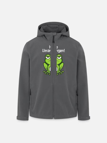 Faschings Kostüm KEINE UMARMUNGEN Lustiges - Recycelte Männer Softshell-Jacke von Stanley/Stella - Anthrazit