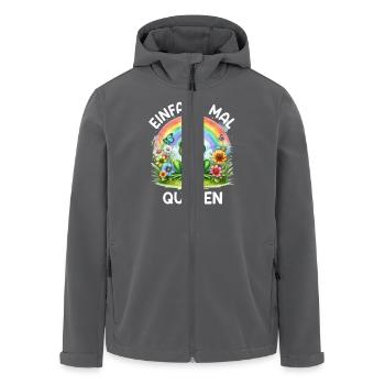 Karneval Kostüm Party EINFACH MAL QUAKEN - Recycelte Männer Softshell-Jacke von Stanley/Stella - Anthrazit - Vorne - AI Model Male 185 light (185cm)