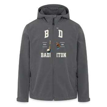 Badminton - Recycelte Männer Softshell-Jacke von Stanley/Stella - Anthrazit - Vorne - AI Model Male 185 light (185cm)