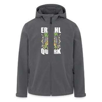Froschkostüm Karneval ERZÄHL KEINEN QUARK Lustig - Recycelte Männer Softshell-Jacke von Stanley/Stella - Anthrazit - Vorne - AI Model Male 185 light (185cm)