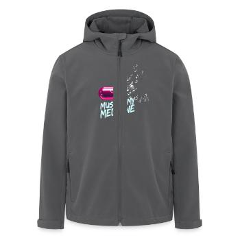 Musik ist meine Medizin für Musikliebhaber - Recycelte Männer Softshell-Jacke von Stanley/Stella - Anthrazit - Vorne - AI Model Male 185 light (185cm)