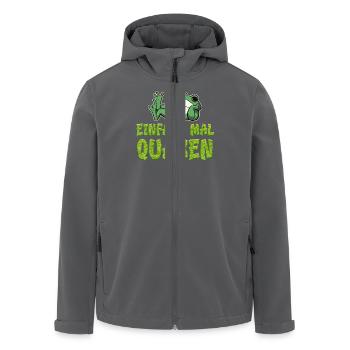 Froschkostüm EINFACH MAL QUACKEN Lustiges Frosch - Recycelte Männer Softshell-Jacke von Stanley/Stella - Anthrazit - Vorne - AI Model Male 185 light (185cm)