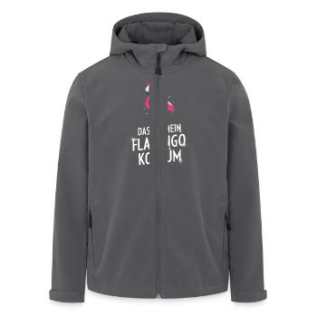 Das ist mein Flamingo Kostüm - Recycelte Männer Softshell-Jacke von Stanley/Stella - Anthrazit - Vorne - AI Model Male 185 light (185cm)