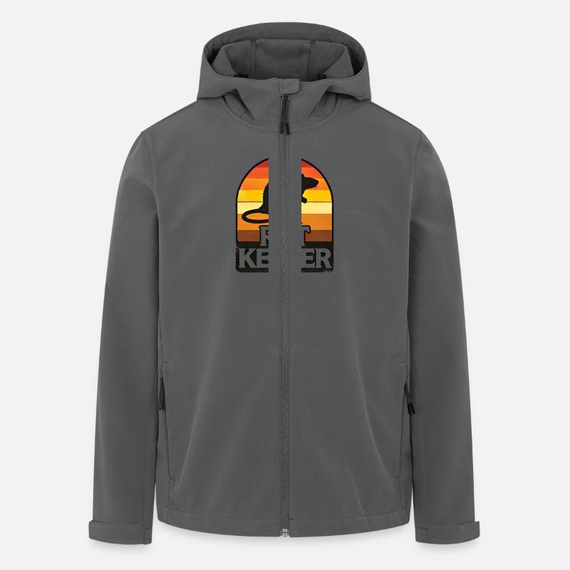 Rodent Enthusiasts Collective - Recycelte Männer Softshell-Jacke von Stanley/Stella - Anthrazit