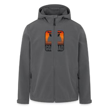 Goat Dad Design - Perfect for Goat Enthusiasts - Recycelte Männer Softshell-Jacke von Stanley/Stella - Anthrazit - Vorne - AI Model Male 185 light (185cm)