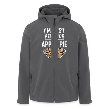 Apfelkuchen Spruch Lustiges Apple Pie Geschenk - Recycelte Männer Softshell-Jacke von Stanley/Stella - Anthrazit - Vorne - AI Model Male 185 light (185cm)