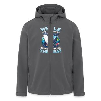 Whale Aren't You Just The Cutest Thing In The Sea - Recycelte Männer Softshell-Jacke von Stanley/Stella - Anthrazit - Vorne - AI Model Male 185 light (185cm)