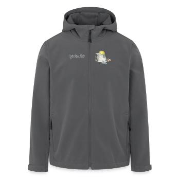 Niedlicher Maulwurf-Gärtner Cute Mole Gardener - Recycelte Männer Softshell-Jacke von Stanley/Stella - Anthrazit - Vorne - AI Model Male 185 light (185cm)