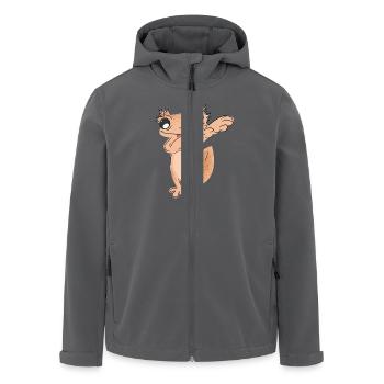 Dabbing kronengecko - Recycelte Männer Softshell-Jacke von Stanley/Stella - Anthrazit - Vorne - AI Model Male 185 light (185cm)