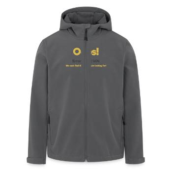 Lustiges 404-Fehlerseiten-Design Funny 404 Error - Recycelte Männer Softshell-Jacke von Stanley/Stella - Anthrazit - Vorne - AI Model Male 185 light (185cm)