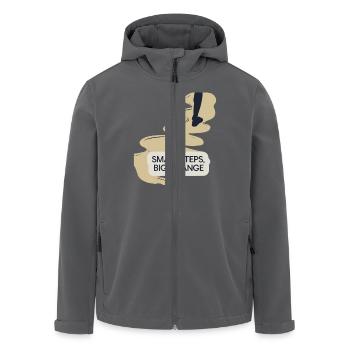 FÜßE - Recycelte Männer Softshell-Jacke von Stanley/Stella - Anthrazit - Vorne - AI Model Male 185 light (185cm)
