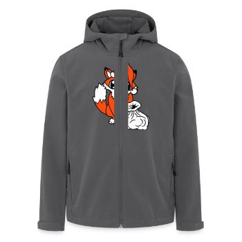 Fuchs Rotfuchs Weihnachtsmann Weihnachten Geschenk - Recycelte Männer Softshell-Jacke von Stanley/Stella - Anthrazit - Vorne - AI Model Male 185 light (185cm)