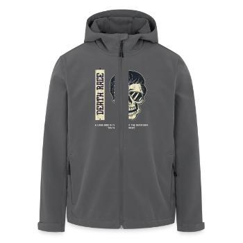 Drucke für Biker und Motorradfahrer - Recycelte Männer Softshell-Jacke von Stanley/Stella - Anthrazit - Vorne - AI Model Male 185 light (185cm)