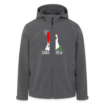 Weihnachtsmann Crew Geist Weihnachtskostüm - Recycelte Männer Softshell-Jacke von Stanley/Stella - Anthrazit - Vorne - AI Model Male 185 light (185cm)