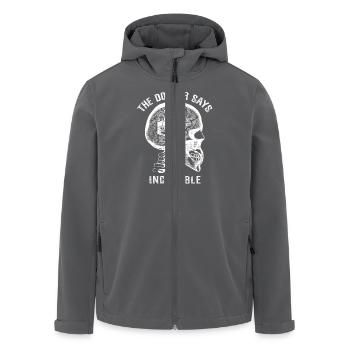 Der Arzt sagt es ist unheilbar - Strandkorb - Recycelte Männer Softshell-Jacke von Stanley/Stella - Anthrazit - Vorne - AI Model Male 185 light (185cm)