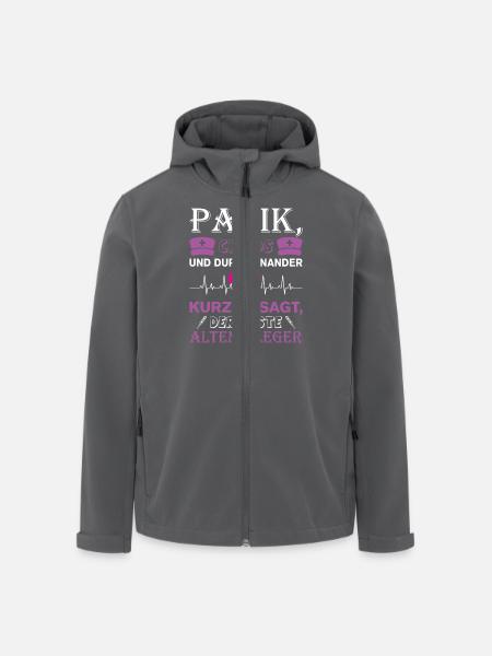 Altenpfleger Geschenk Altenpflege Pflegefachkraft - Recycelte Männer Softshell-Jacke von Stanley/Stella - Anthrazit