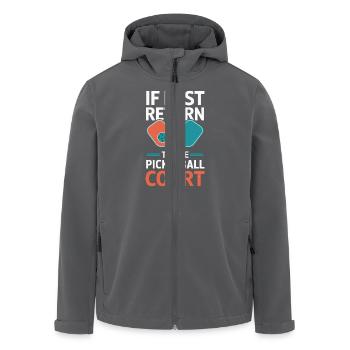 Pickleball Turnier Team Shirt Paddleball - Recycelte Männer Softshell-Jacke von Stanley/Stella - Anthrazit - Vorne - AI Model Male 185 light (185cm)