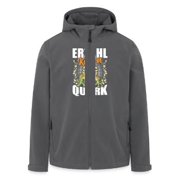 Froschkostüm Karneval ERZÄHL KEINEN QUARK Lustig - Recycelte Männer Softshell-Jacke von Stanley/Stella - Anthrazit - Vorne - AI Model Male 185 light (185cm)